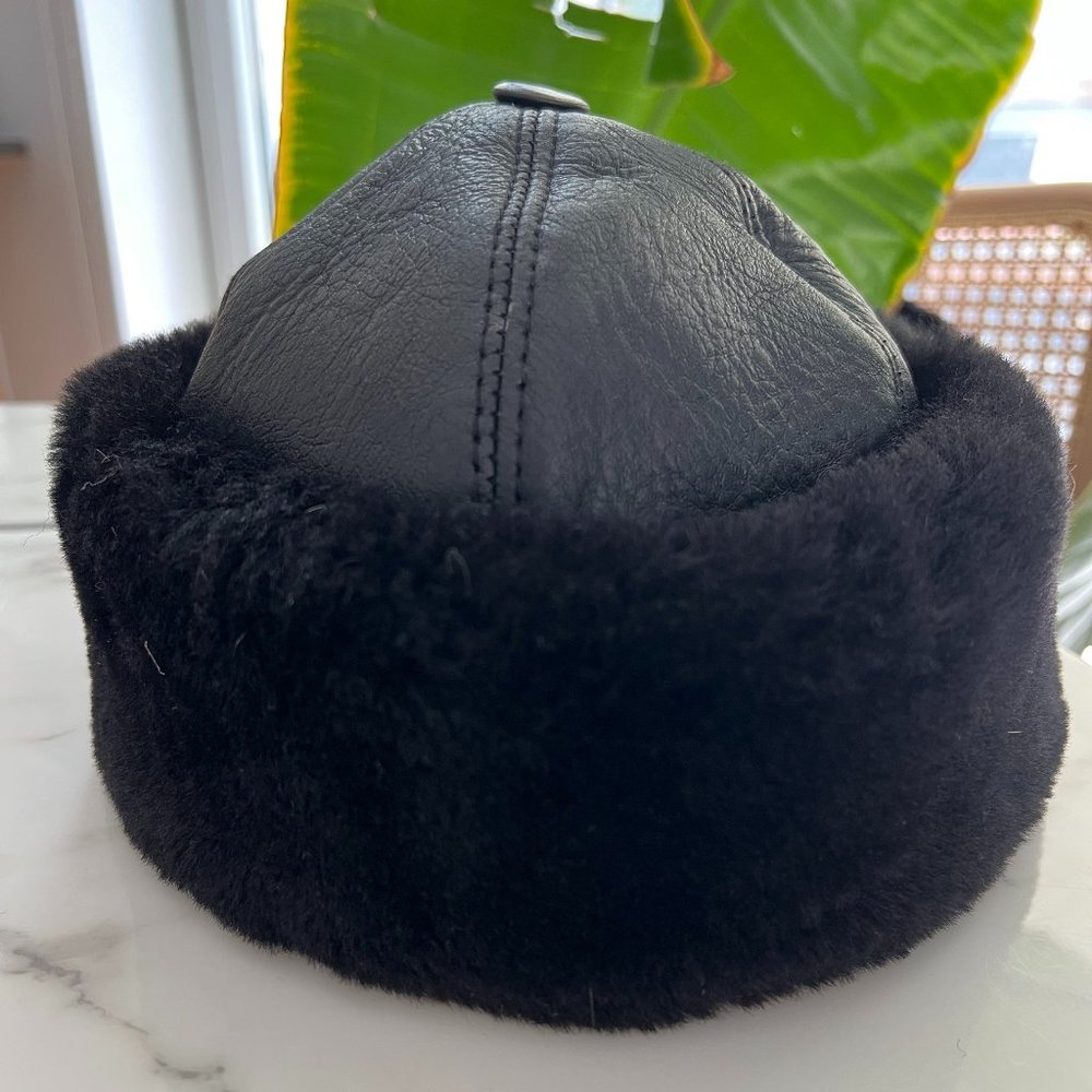 Black winter hat